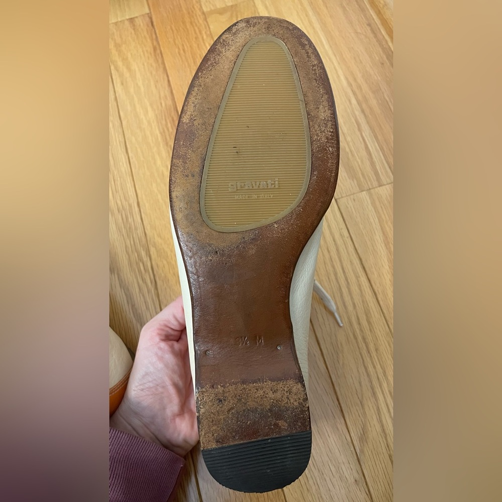 Gravati Orange and Cream Women's Saddle Shoes Size 8.5 - Picture 10 of 13